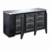 Thumbnail image #3 for Omcan USA 73-Inch Three-Section Reach-In Back Bar Cooler with Solid Doors and Stainless Steel Top