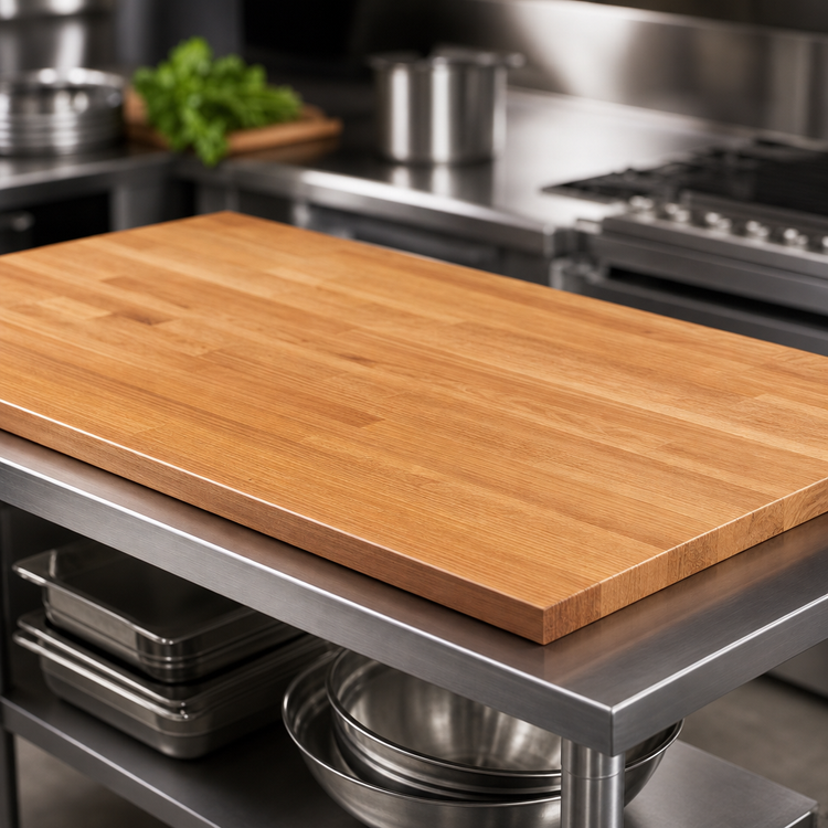 Product image #3 for John Boos Appalachian Red Oak Blended Edge Grain Kitchen Countertop, 84 x 25 x 1-1/2 Inch, Oil Finish