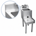Thumbnail image #3 for Choice 18-Inch Freestanding Stainless Steel Underbar Blender Station with Sink and Backsplash