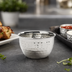 Thumbnail image #3 for American Metalcraft 8 oz Round Stainless Steel Hammered Finish Sauce Cup