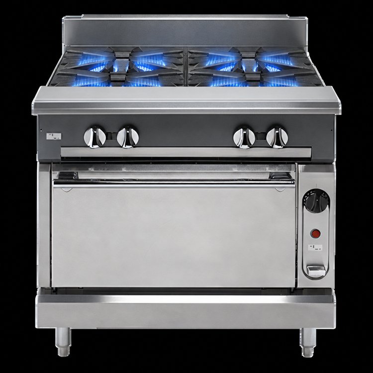 Product image #3 for Vulcan V Series Heavy Duty 36-Inch 6-Burner Gas Range with Cabinet Base