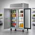 Thumbnail image #3 for True SPEC SERIES Two-Section Pass-Thru Reach-In Refrigerator with Solid Front and Glass Rear Doors