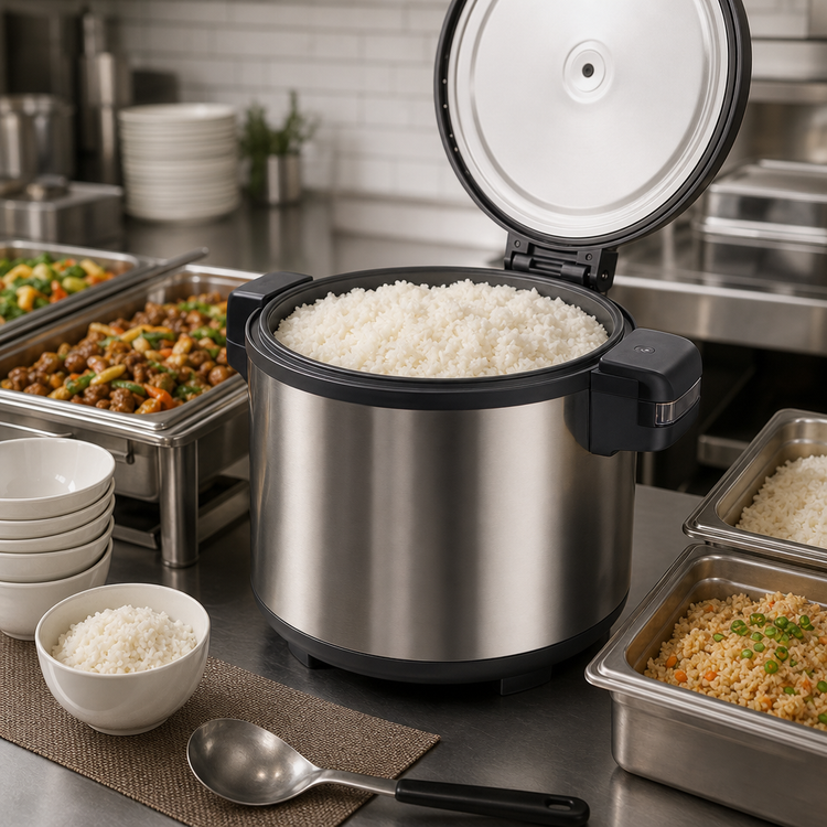 Product image #3 for Electric 100-Cup Countertop Rice Warmer with Hinged Lid