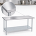 Thumbnail image #3 for Duke Manufacturing Stainless Steel Work Table with Galvanized Undershelf, 48 x 24 x 36 Inches
