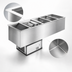 Thumbnail image #3 for Atlas Metal WCM-BT-6 6-Pan Full-Size Drop-In Refrigerated Cold Pan with Air Flow System