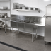 Thumbnail image #3 for John Boos Straight 3-Compartment Dishtable/Pot Sink with 2 Drainboards, Right-Side Dish Machine Attachment, 103-5/8-Inch Wide Stainless Steel