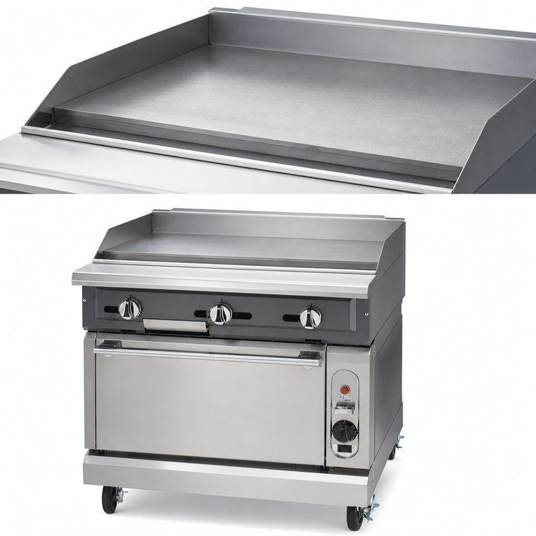 Product image #3 for Vulcan VGM36B 36-Inch Heavy Duty Manual Gas Griddle Range with Cabinet Base