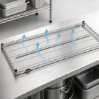 Thumbnail image #3 for Metro Super Erecta 2160NS 60 x 21 Inch Type 304 Stainless Steel Wire Shelf with Plastic Split Sleeves