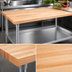 Thumbnail image #3 for John Boos JNS13 96-Inch x 30-Inch Edge Grain Hard Rock Maple Wood Top Work Table with Adjustable Undershelf