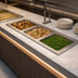 Thumbnail image #3 for Hatco Drop-In Modular Slim Heated Well, 3 Full-Size Pans, Manifold Drains, Insulated, 240V, 3-Phase