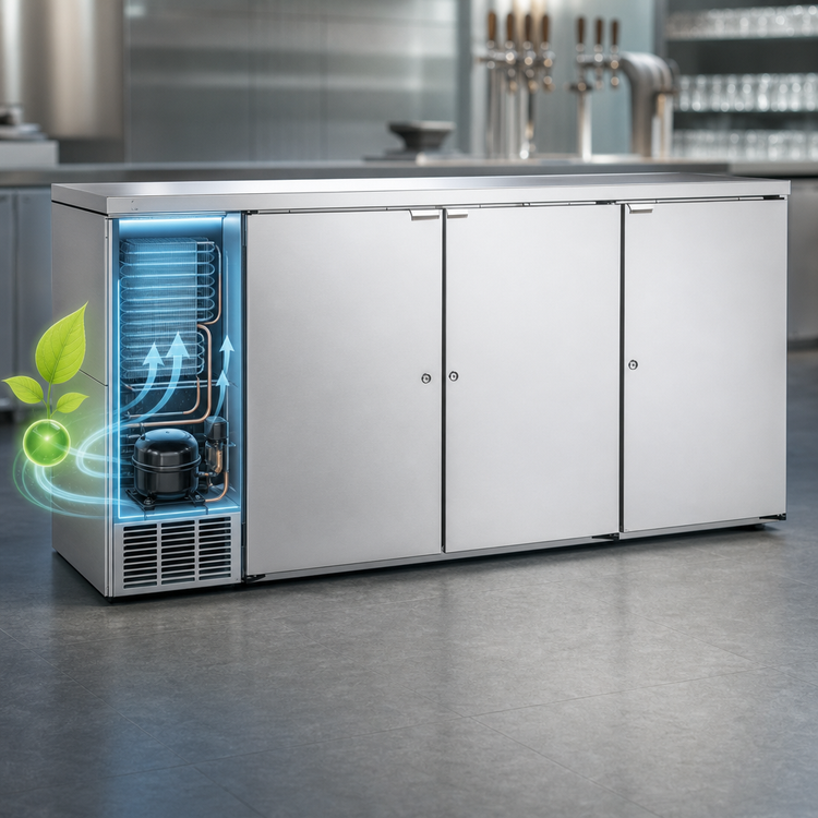 Product image #4 for Perlick DDS84 84-Inch Three-Door Self-Contained Direct Draw Draft Beer Dispenser
