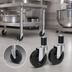 Thumbnail image #3 for 5-Inch Stainless Steel Stem Caster Set for 24-Inch Tall Tables and Mixer Stands