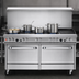 Thumbnail image #3 for Southbend Ultimate 60-Inch Commercial Gas Restaurant Range with 4 Open Burners, 36-Inch Charbroiler, Standard Oven, and Cabinet Base