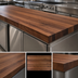 Thumbnail image #3 for Boos Block American Black Walnut Edge Grain Kitchen Countertop, 120-Inch x 30-Inch x 3-Inch, Penetrating Oil Finish