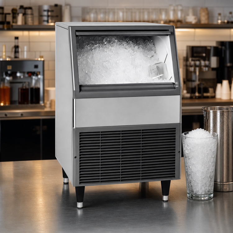 Product image #3 for Follett UME414A80 Maestro Plus Integrated Air-Cooled Micro Chewblet Ice Machine with 75 lb Bin