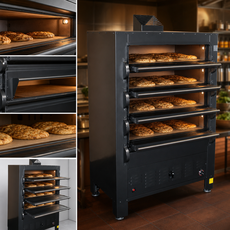 Product image #3 for Peerless 2348M 4-Deck Gas Mexican Deck Oven