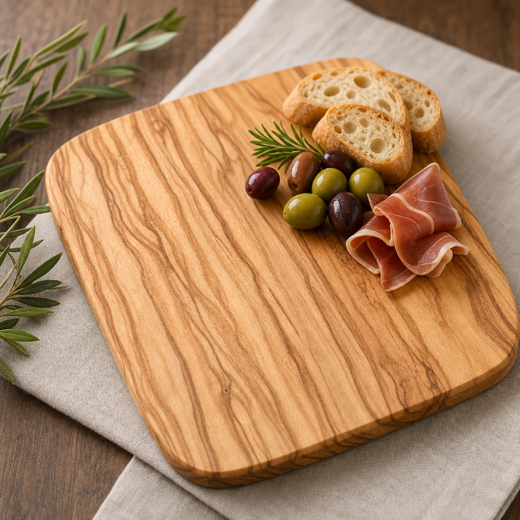 Product image #3 for American Metalcraft Olive Wood Rectangular Serving Board, 12 x 7-3/4 x 3/4 Inch