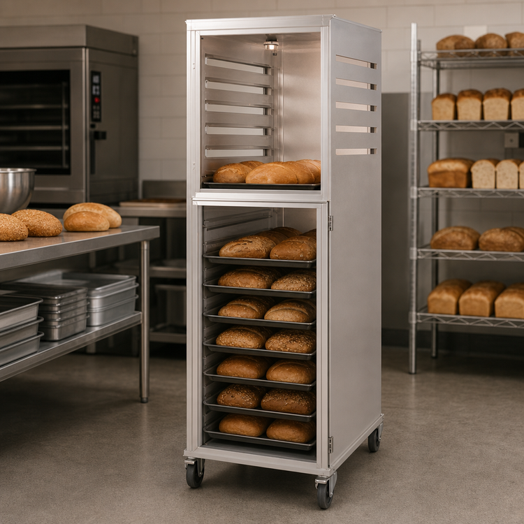 Product image #3 for NU-VU Full-Height Non-Insulated Aluminum Bread Cabinet on Casters