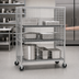 Thumbnail image #3 for Metro Super Erecta Standard Duty Mobile Stainless Steel Wire Security Cage, 40-3/4 W x 21-1/2 D x 62 H