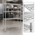 Thumbnail image #3 for EagleGard Red-i-Pak 4-Tier Wire Shelving Unit, 48W x 24D x 74H, Stationary, Hybrid Epoxy Finish