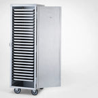 Thumbnail image #3 for Dinex DXP933 Aluminum Sheet Pan Transport Cabinet, 33-Pan Capacity, Non-Insulated, Fixed 1-1/2" Slides, 5" Casters
