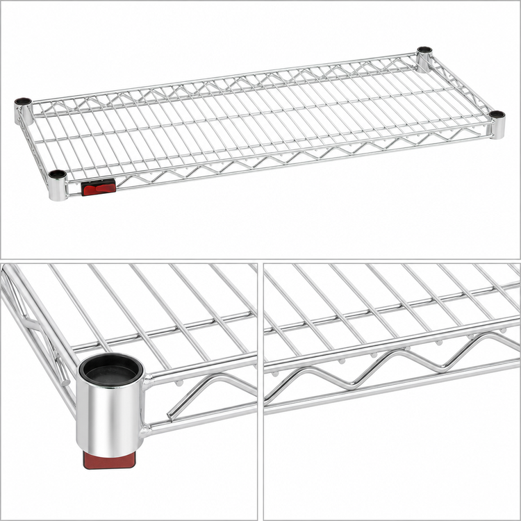 Product image #3 for Eagle QuadTruss 48" x 30" Chrome Wire Shelf, 800 lb Capacity