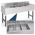 Thumbnail image #3 for Advance Tabco Special Value Series 60-Inch 3-Compartment Stainless Steel Bar Sink Unit with Drainboards and Splash-Mount Faucet