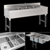 Thumbnail image #3 for Advance Tabco Special Value Series 3-Compartment Stainless Steel Bar Sink with Splash-Mounted Faucet and Dual Drainboards, 60 x 18 Inches