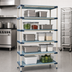 Thumbnail image #3 for MetroMax 4 5-Shelf Freestanding Polymer Starter Shelving Unit, 24 in. W x 21 in. D x 74 in. H, Blue
