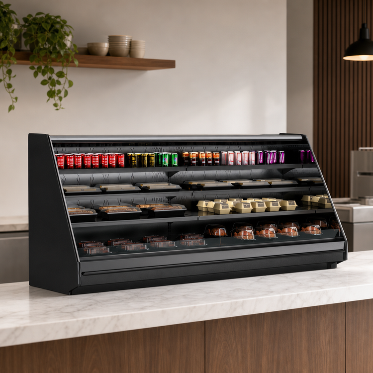 Product image #3 for Structural Concepts Fusion® 52-Inch High Countertop Refrigerated Self-Service Display Case, Flat Profile, Remote DX, 75-3/8 Inch W
