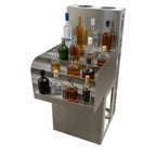 Thumbnail image #4 for BK Resources UBDW-21-LD12 Freestanding Underbar Liquor Bottle Display, 4-Step, 13-Bottle, Stainless Steel, 12"W x 21-1/4"D x 33-1/2"H
