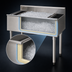 Thumbnail image #3 for Eagle Group 1800 Series Modular Underbar Cocktail Unit with 8-Inch Insulated Ice Bin and Bottle Wells