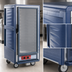 Thumbnail image #3 for Metro C5 3 Series Mobile 3/4 Height Heated Holding Cabinet with Blue Insulation Armour, Clear Door, and Lip Load Slides