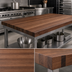 Thumbnail image #3 for Boos Block American Black Walnut Edge Grain Kitchen Countertop, 84 x 36 x 2-1/4 Inches