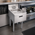 Thumbnail image #3 for Krowne Royal Series Freestanding Underbar Hand Sink Unit with Soap & Towel Dispenser, 18 x 24 Inch, 10 x 14 x 7 Bowl