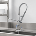 Thumbnail image #3 for EasyInstall Low-Profile Deck-Mount Mini Pre-Rinse Add-On Faucet with 8 Inch Swing Nozzle
