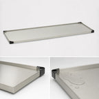 Thumbnail image #3 for Metro Super Erecta 2472FS Flat Solid Stainless Steel Shelf with Raised Ship's Edge, 72 x 24 in., 18 Gauge