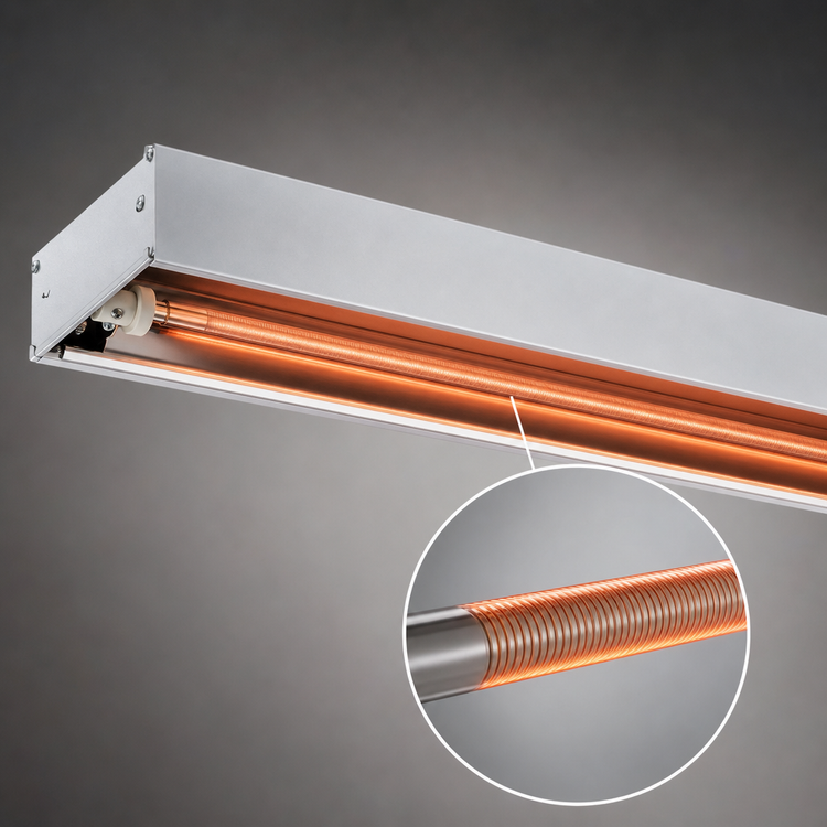 Product image #3 for Hatco Glo-Ray 60-Inch Aluminum High-Watt Unlighted Infrared Strip Heater with Toggle Switch