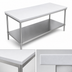 Thumbnail image #3 for Advance Tabco Poly-Vance 48 Inch x 30 Inch Poly-Top Work Table with Stainless Steel Undershelf