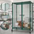 Thumbnail image #3 for EagleGard Mobile Wire Security Cage with Dual Padlock Doors and Casters, 33-1/4 x 33-1/4 x 69 Inches
