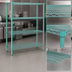 Thumbnail image #3 for EagleGard 4-Tier Stationary Wire Shelving Starter Unit, 60 x 18 x 74 Inches, Hybrid Epoxy Finish