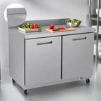 Thumbnail image #3 for Kelvinator Commercial KCHUCWT48R 48-Inch Two-Section Refrigerated Worktop Refrigerator, 12 Cu. Ft., 2 Solid Doors, Stainless Steel