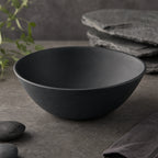 Thumbnail image #4 for CFS Brands Ridge 5310938 52 oz Freeform Melamine Bowl, 9 in, Slate Matte Finish Case of 12