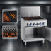 Thumbnail image #3 for Imperial Pro Series 24-Inch Gas Range Match Charbroiler with Open Cabinet Base, 60,000 BTU