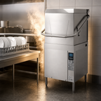 Thumbnail image #3 for Hobart Warewash AM16-BAS-2 High-Temp Door-Type Dishwasher, 60 Racks/Hour, Universal Straight-Thru/Corner, Stainless Steel