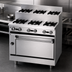Thumbnail image #3 for Bistro 36-Inch Gas Restaurant Range with 3 Open Burners, 3 Step-Up Burners and Standard Oven