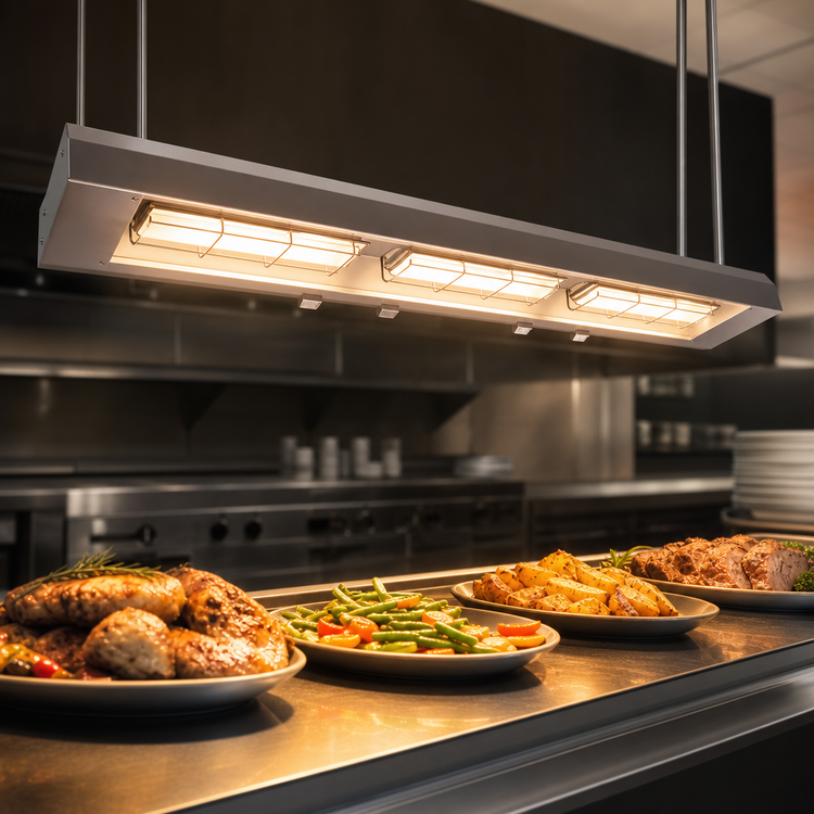 Product image #3 for Hatco Ultra-Glo 24-Inch Lighted Double Ceramic Infrared Strip Heater