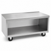 Thumbnail image #3 for La Rosa Refrigeration 50-Inch x 24-Inch Mobile Stainless Steel Equipment Stand with Open Cabinet Base