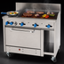 Thumbnail image #3 for Comstock-Castle F3430-4RB 48-Inch Commercial Gas Char-Broiler Range with Extra-Wide 31-Inch Oven and 10-Inch Cabinet Storage