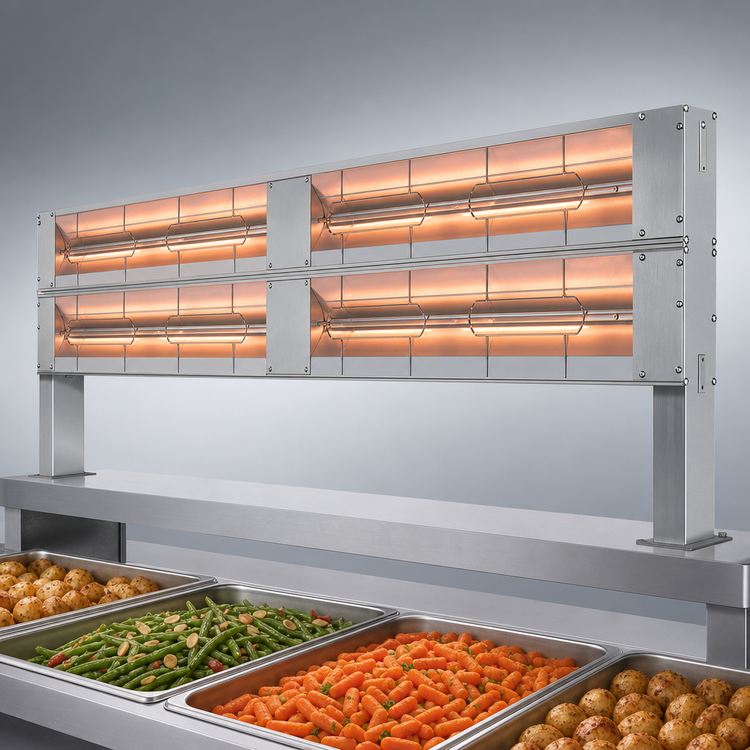 Product image #3 for Hatco Glo-Ray 96-Inch Double Lighted Infrared Strip Heater